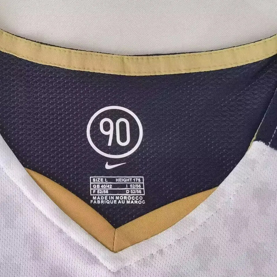 2014 Portugal Away White Retro Soccer Jersey Detail 1