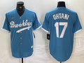 Men's Los Angeles Dodgers Shohei Ohtani #17 Light Blue Alternate Cooperstown Collection Player Jerseys