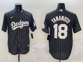 Men's Los Angeles Dodgers Yoshinobu Yamamoto #18 Black Alternate Limited Player Jerseys
