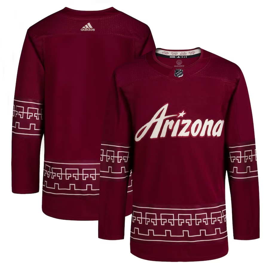 Men's Arizona Coyotes Garnet Alternate 2022/23 Primegreen Authentic Blank Jerseys