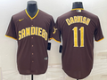 Men's San Diego Padres Yu Darvish #11 Brown Replica Player Jerseys
