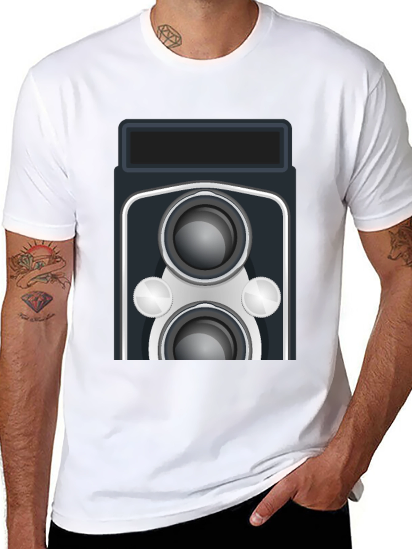 Retro Camera Graphic T-Shirt