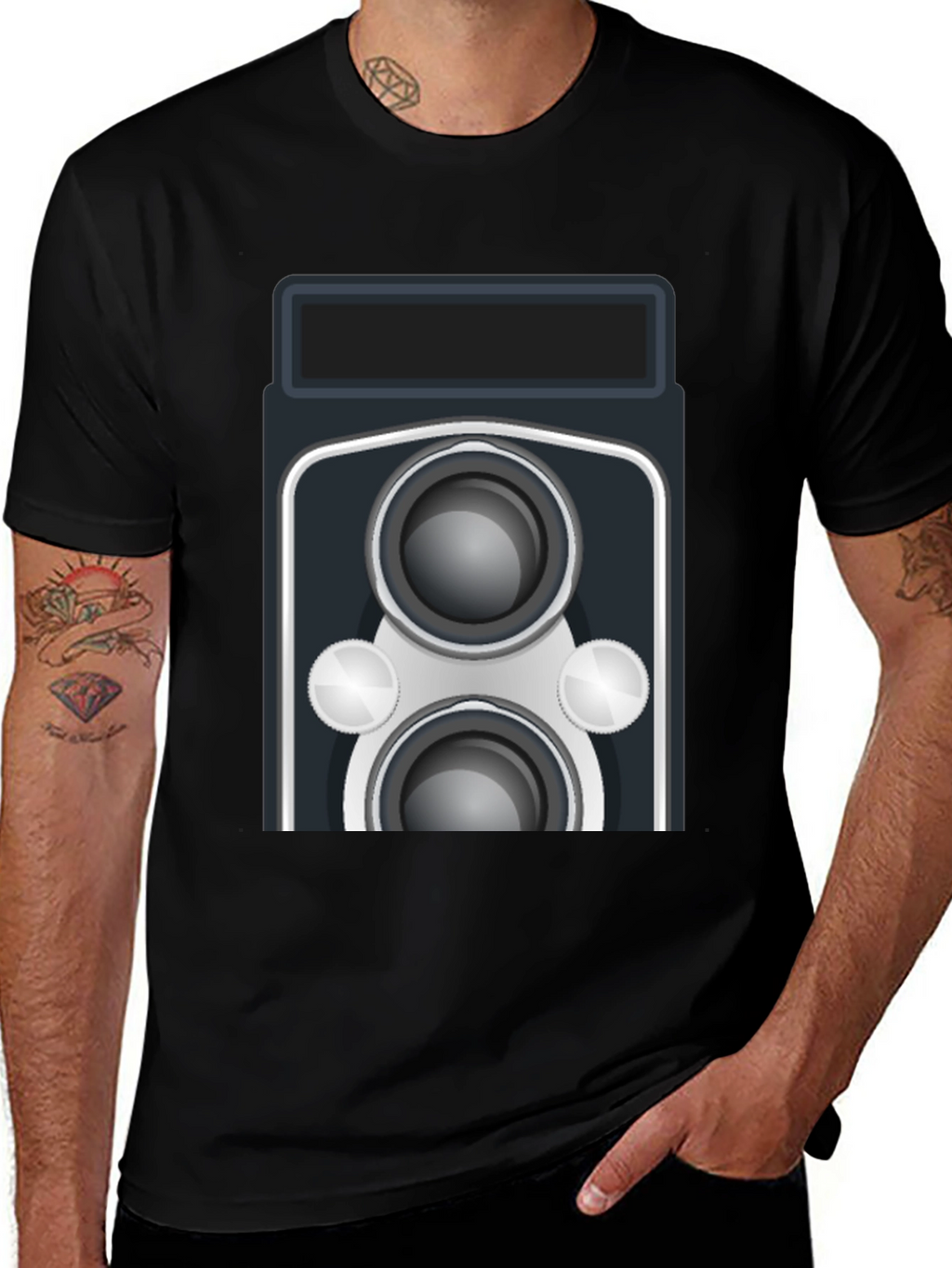 Retro Camera Graphic T-Shirt