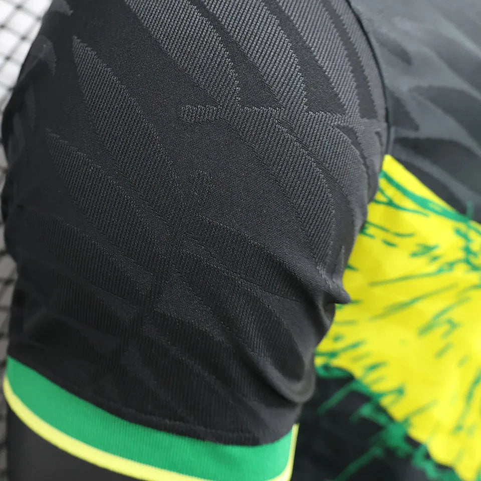 2022/23 Brazil Special Edition Black Player Version Jersey Detail 4