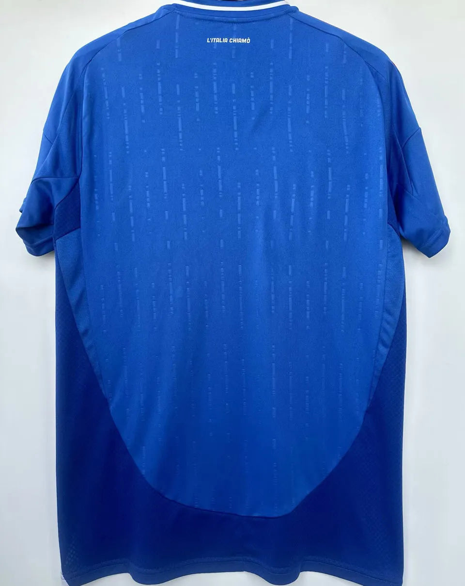 CHIESA #14 Italy 1:1 Quality Home Blue Fans Jersey 2024/25 ★★ Detail 2