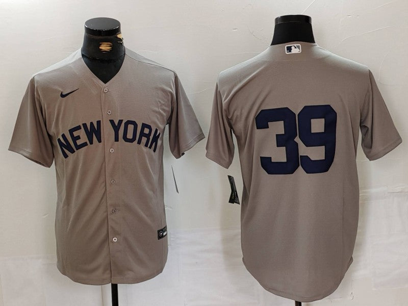 Men's New York Yankees Jose Trevino #39 Gray Replica Player Name Jerseys