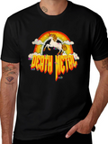 Unicorn Rainbow Death Metal Graphic T-Shirt