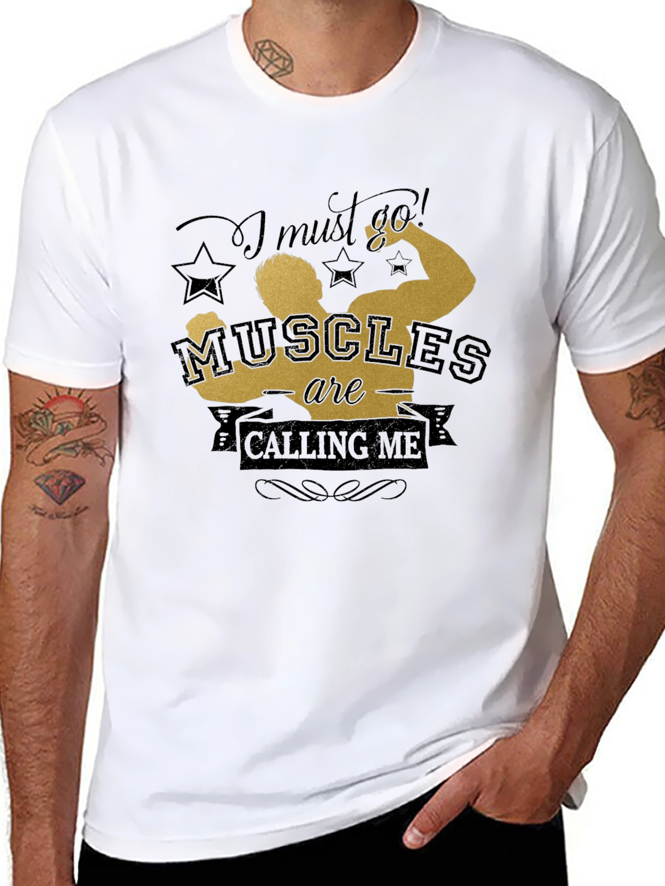 Muscle Calling Graphic Tee
