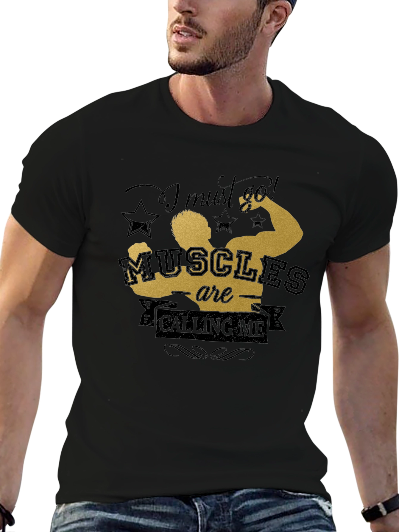 Muscle Calling Graphic Tee