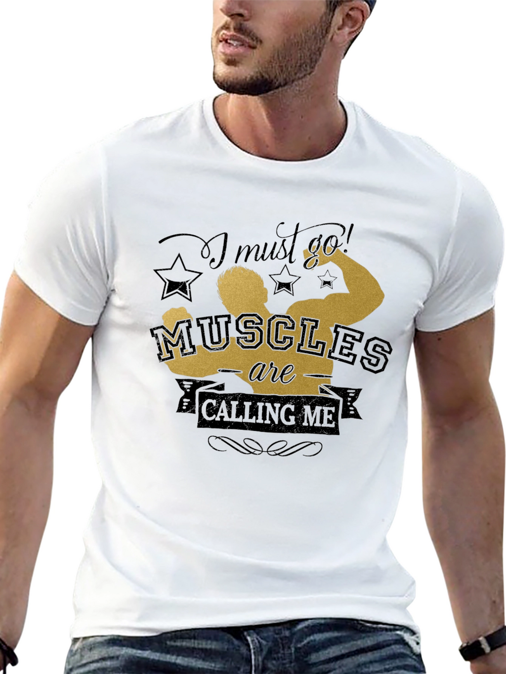 Muscle Calling Graphic Tee