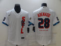 Men's St. Louis Cardinals Nolan Arenado #28 White All Star Player Jerseys