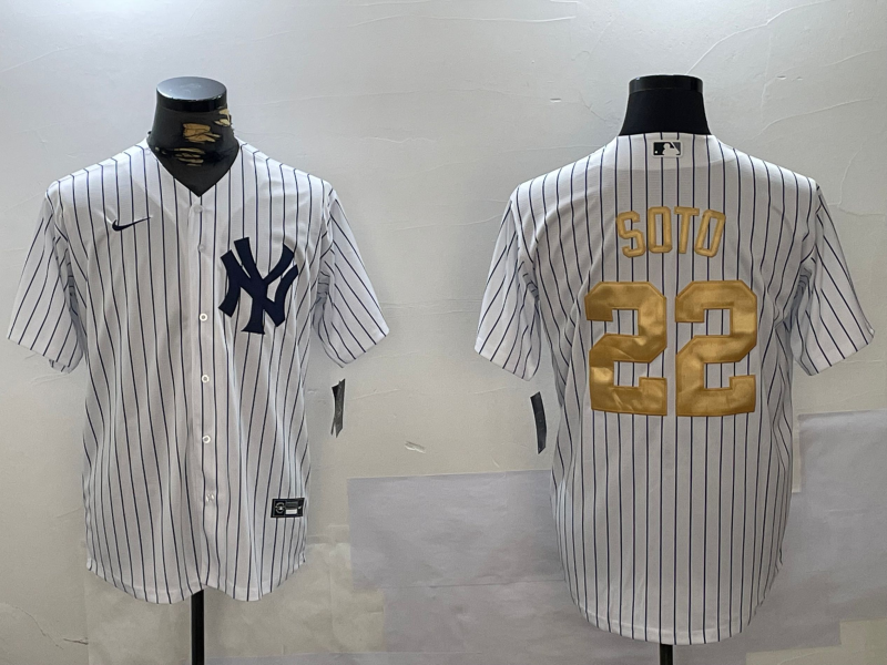 Men's New York Yankees Juan Soto #22 White Player Game Jerseys