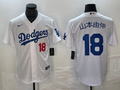 Men's Los Angeles Dodgers Yoshinobu Yamamoto #18 White Game Jerseys