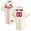 Men's St. Louis Cardinals Cream Alternate Replica Custom Jerseys