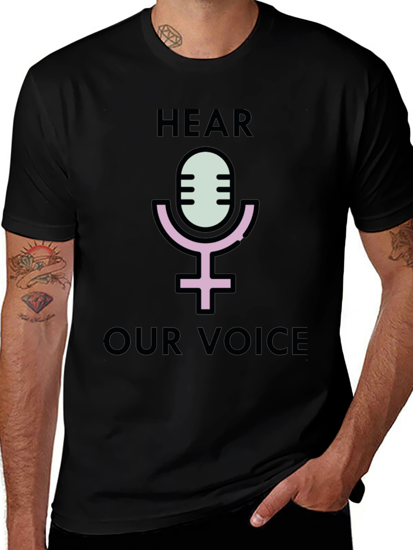 Hear Our Voice Graphic Tee - Empowerment Shirt