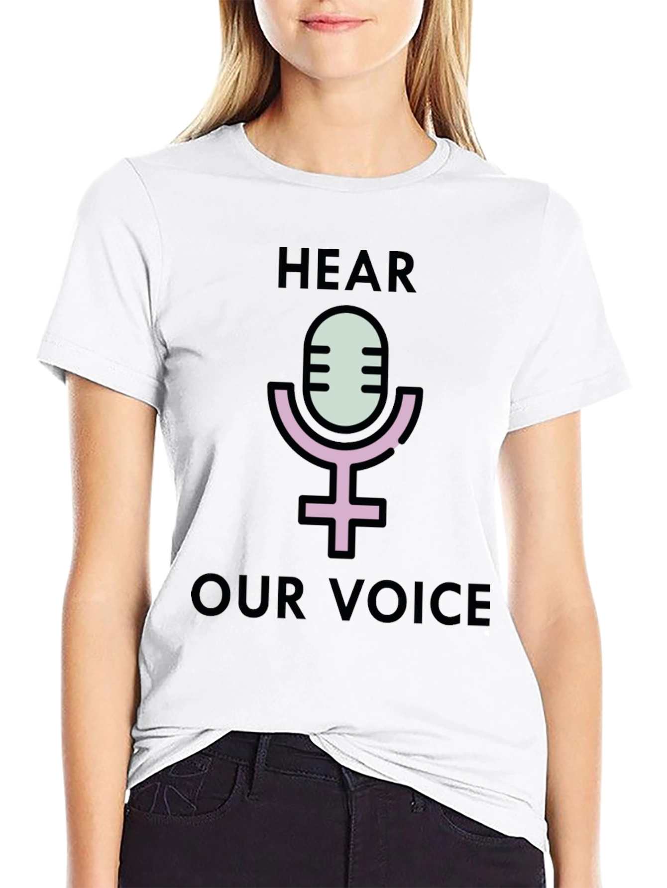 Hear Our Voice Graphic Tee - Empowerment Shirt