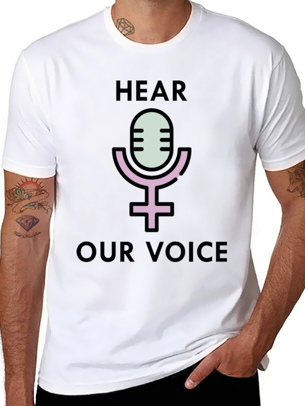 Hear Our Voice Graphic Tee - Empowerment Shirt