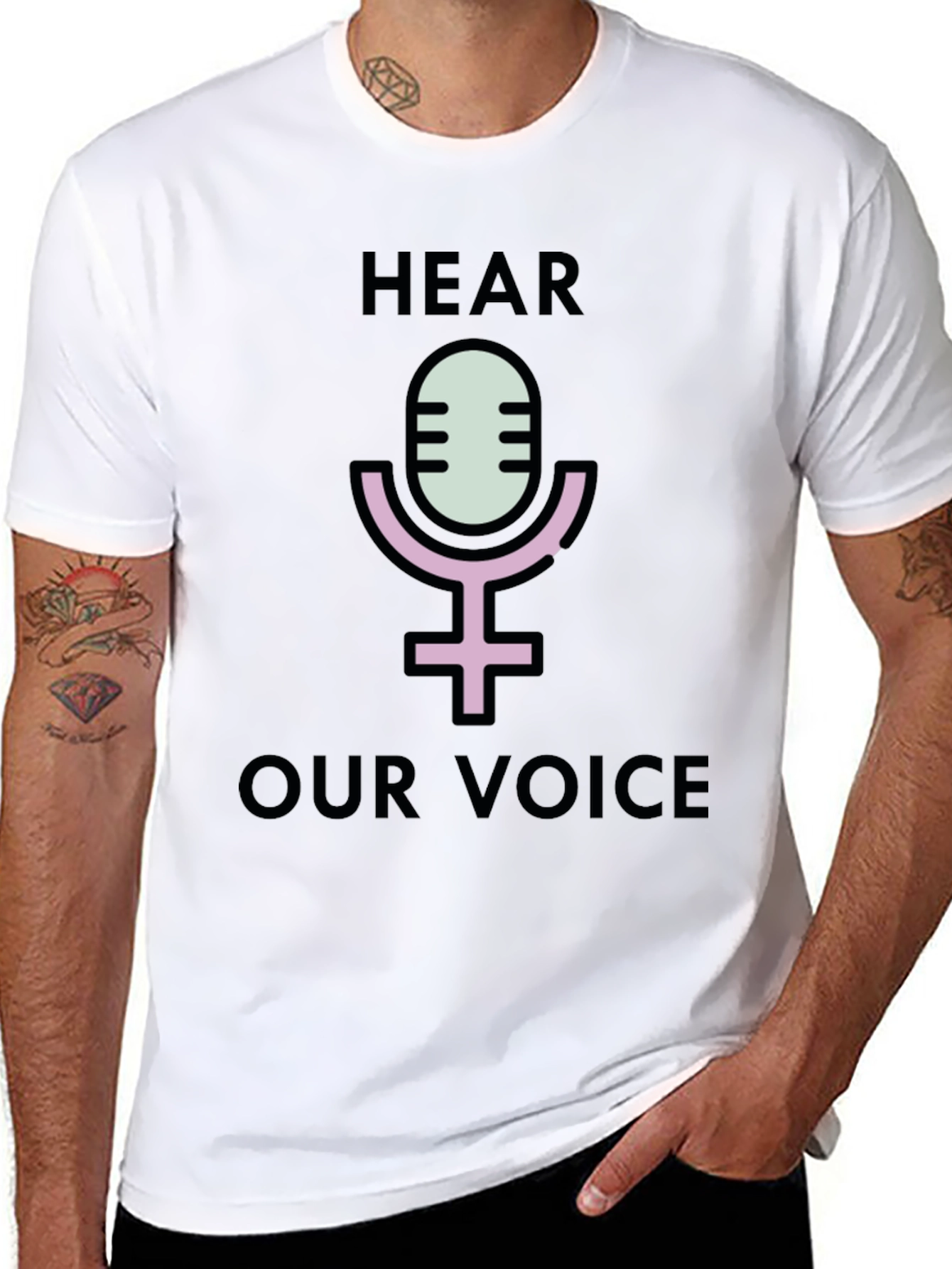 Hear Our Voice Graphic Tee - Empowerment Shirt