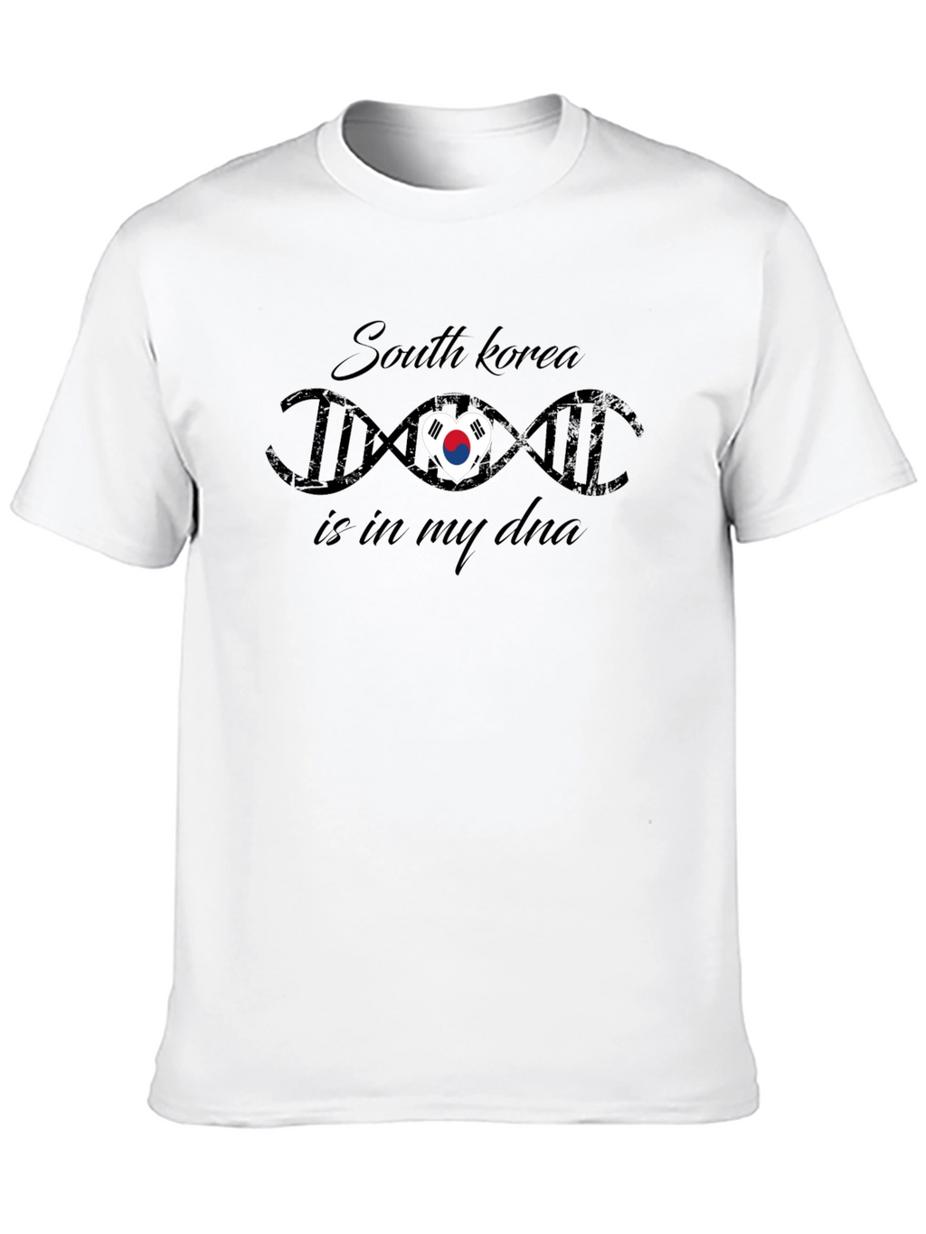 South Korea DNA Heart T-Shirt