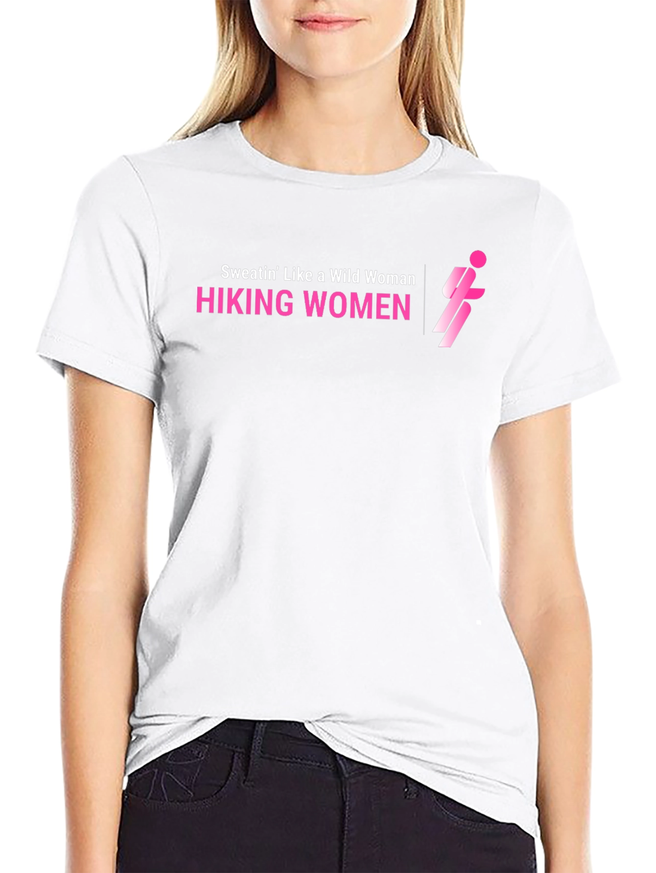 Hiking Women T-Shirt Wild Woman Sweat Active Tee