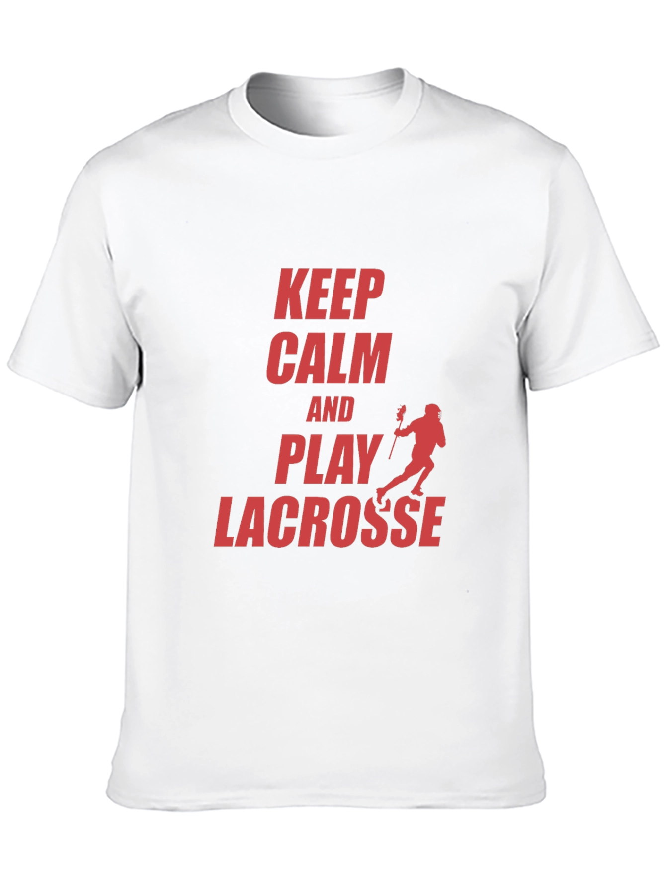 Keep Calm and Play Lacrosse Graphic T-Shirt