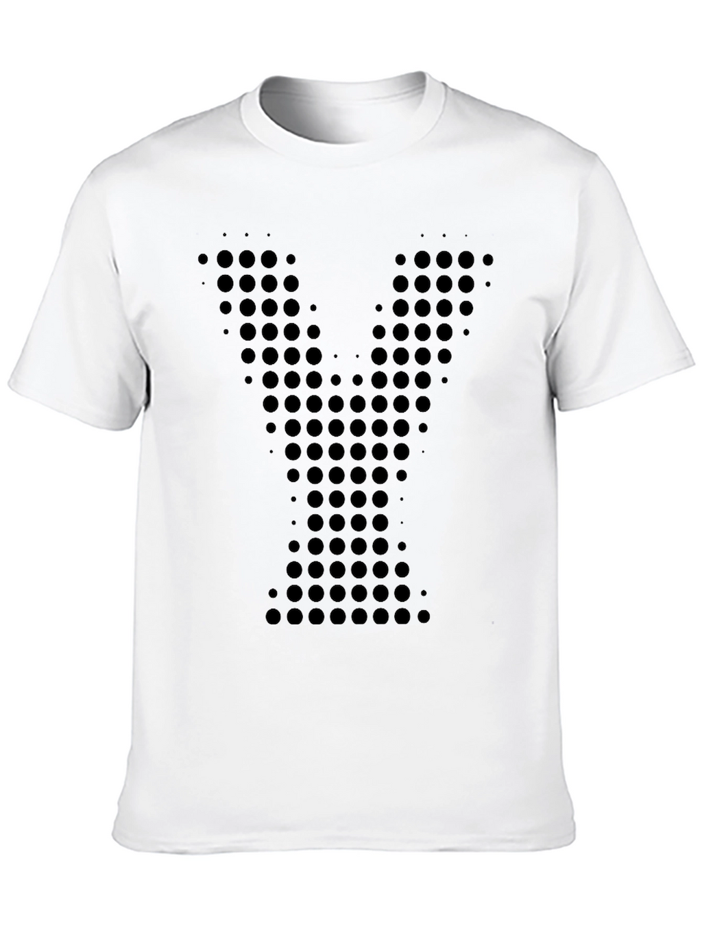 Modern Minimalist Black Y Dot T-Shirt