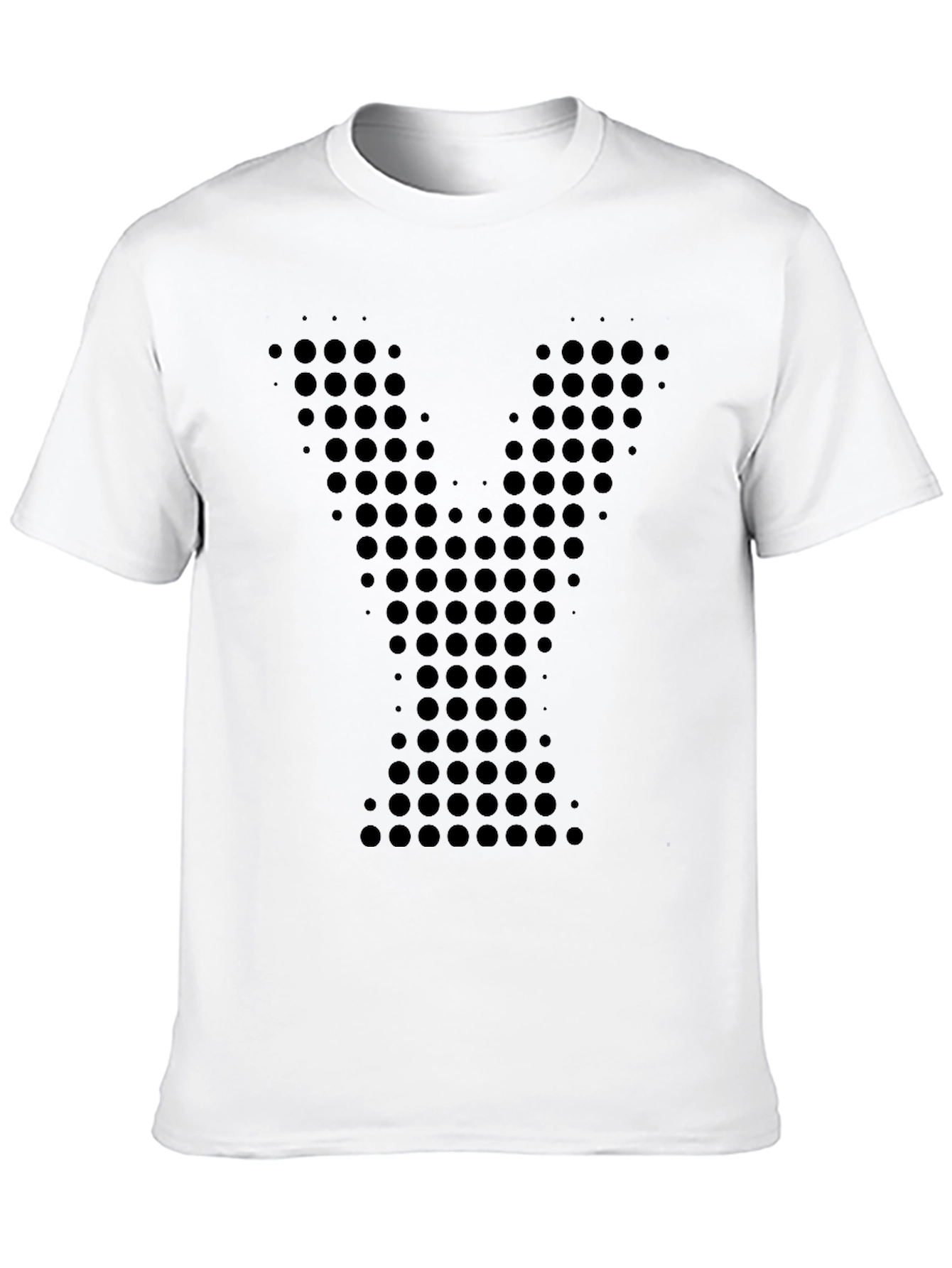 Modern Minimalist Black Y Dot T-Shirt