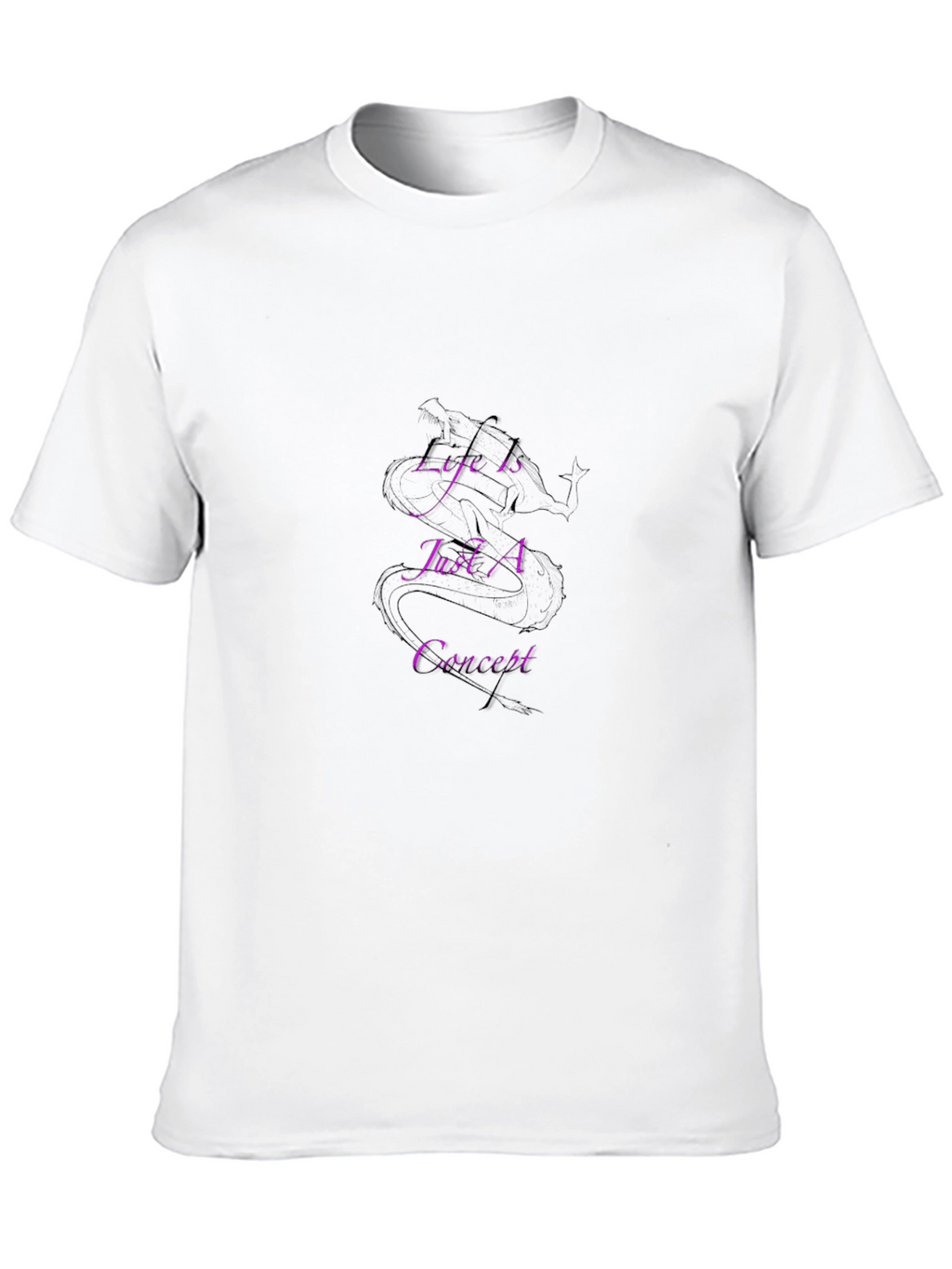 Life Is Just A Concept Black T-Shirt