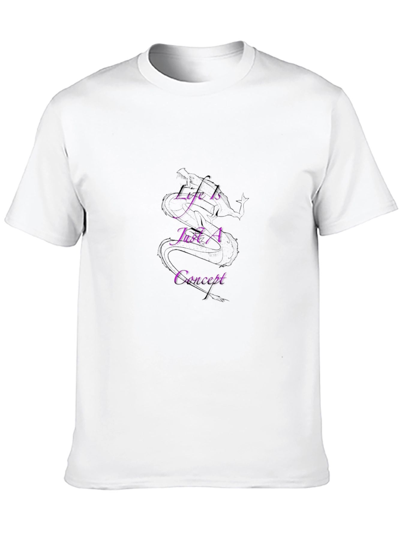 Life Is Just A Concept Black T-Shirt