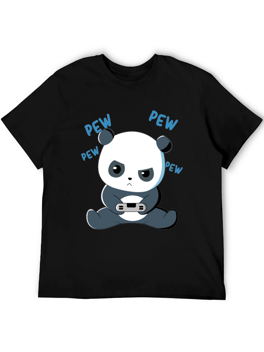 Gamer Panda Graphic Tee - Funny Cartoon Panda T-Shirt