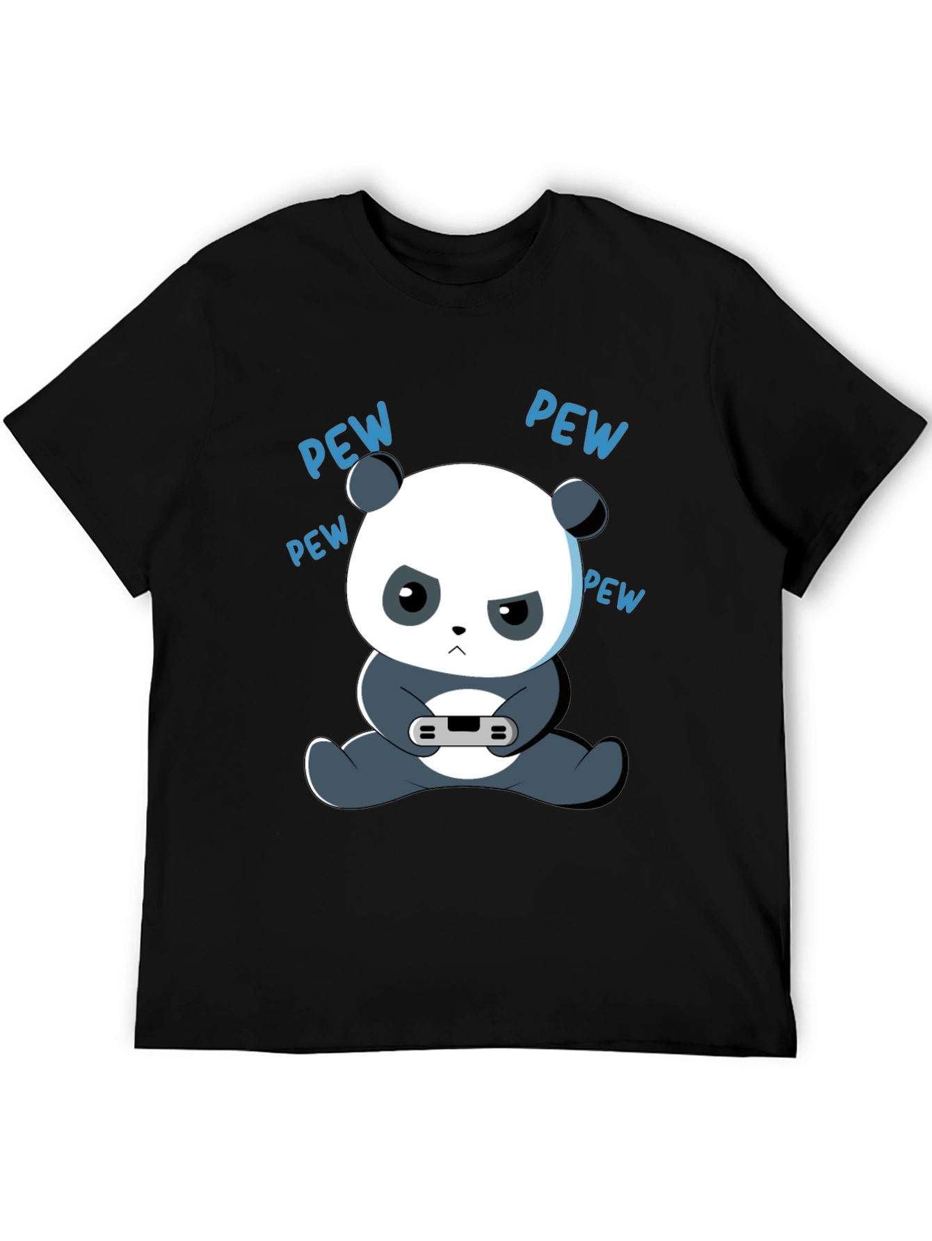 Gamer Panda Graphic Tee - Funny Cartoon Panda T-Shirt
