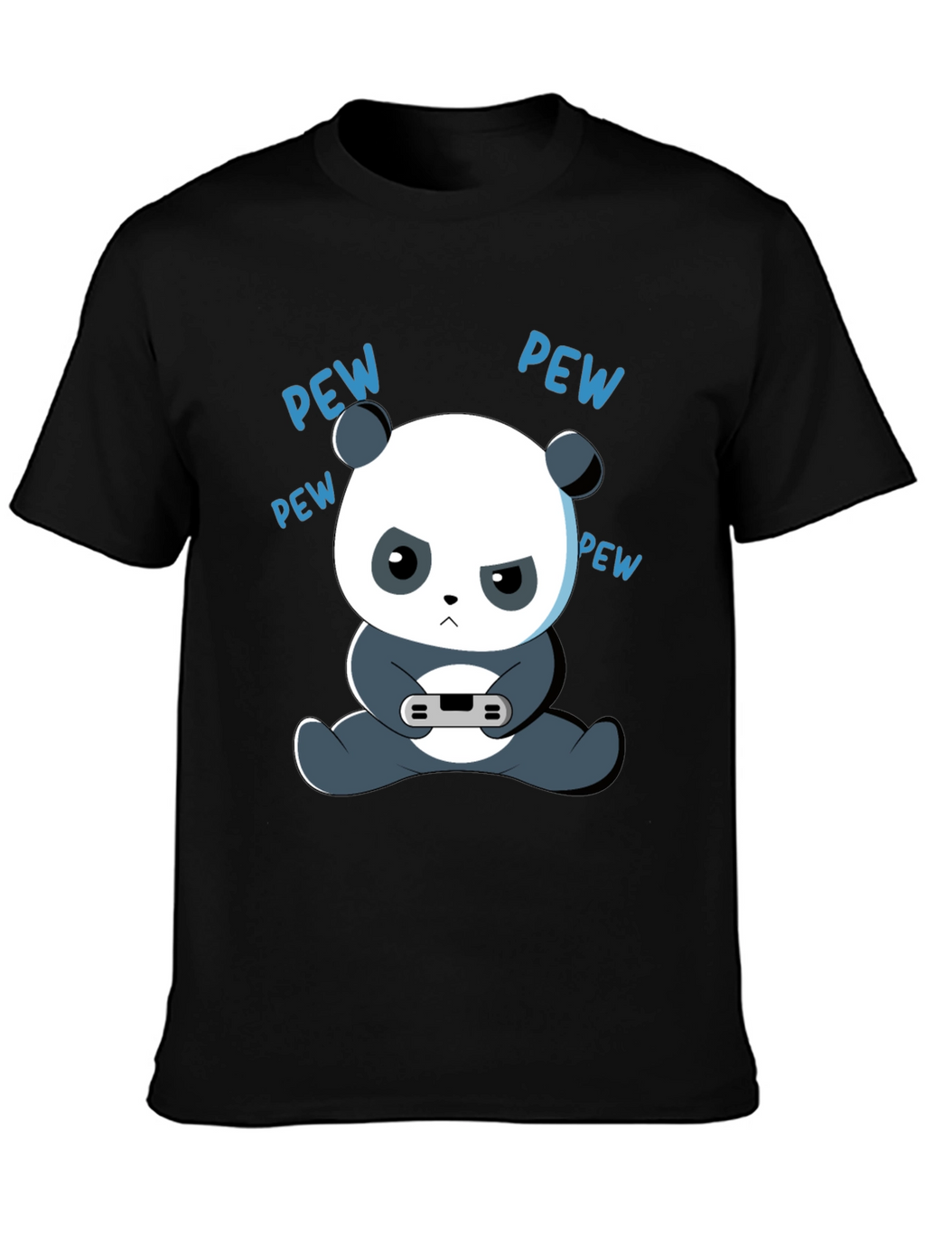 Gamer Panda Graphic Tee - Funny Cartoon Panda T-Shirt