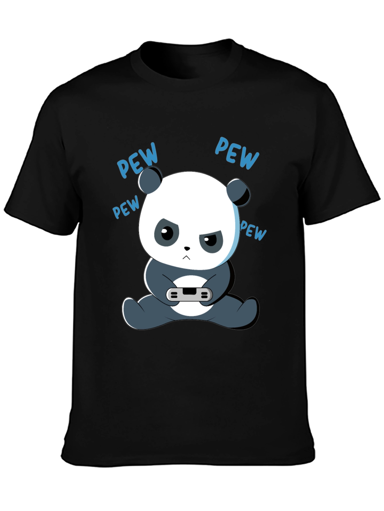 Gamer Panda Graphic Tee - Funny Cartoon Panda T-Shirt