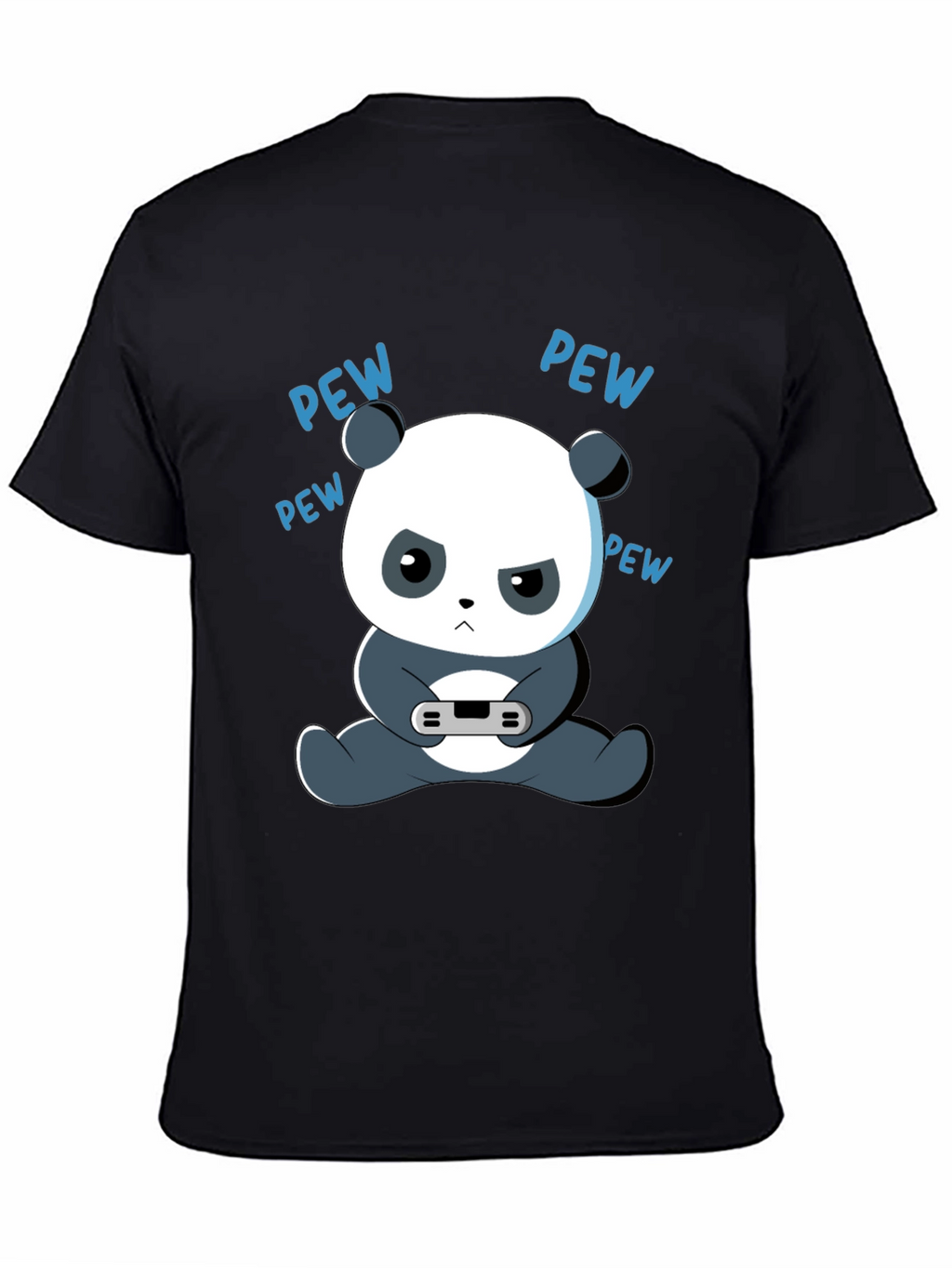 Gamer Panda Graphic Tee - Funny Cartoon Panda T-Shirt