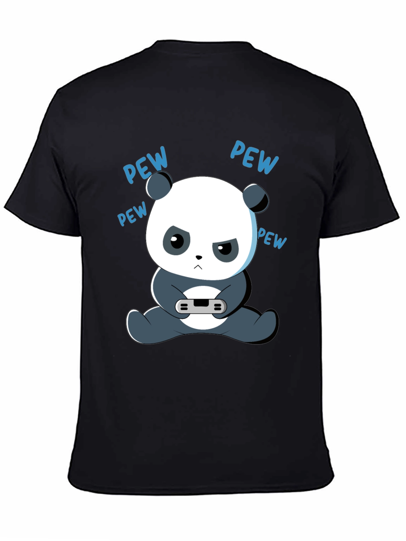 Gamer Panda Graphic Tee - Funny Cartoon Panda T-Shirt