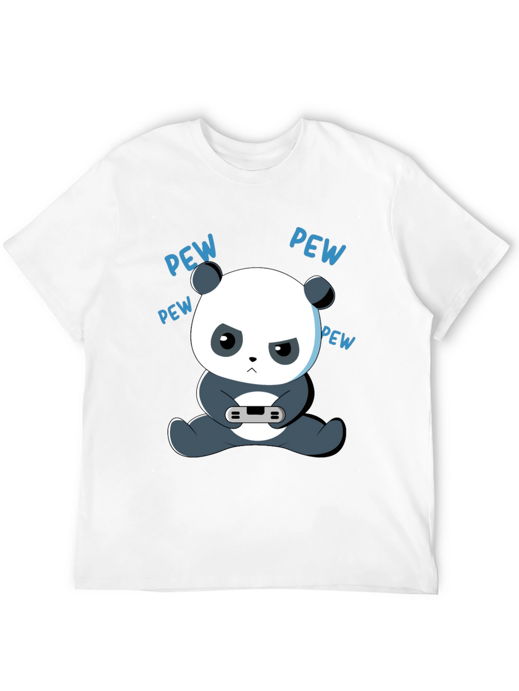 Gamer Panda Graphic Tee - Funny Cartoon Panda T-Shirt
