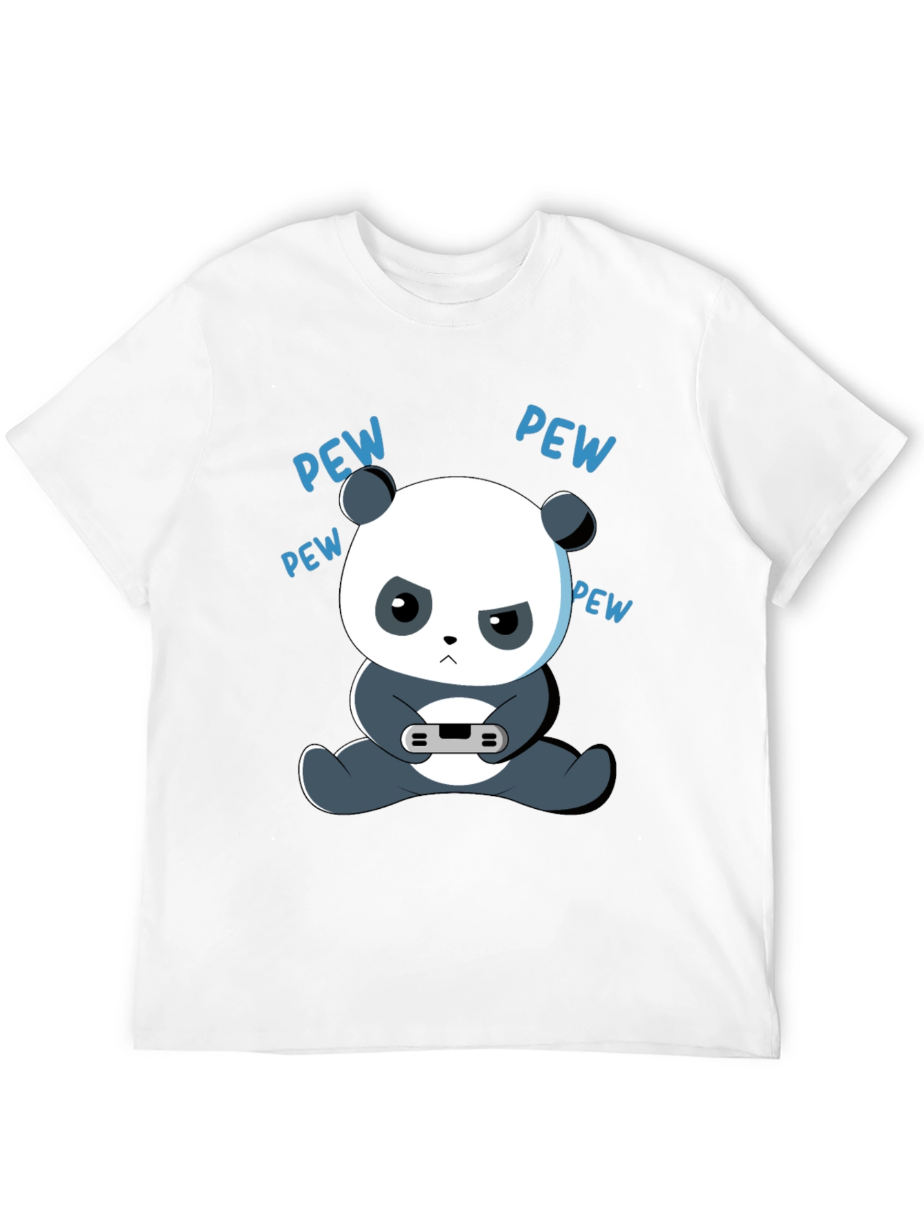 Gamer Panda Graphic Tee - Funny Cartoon Panda T-Shirt