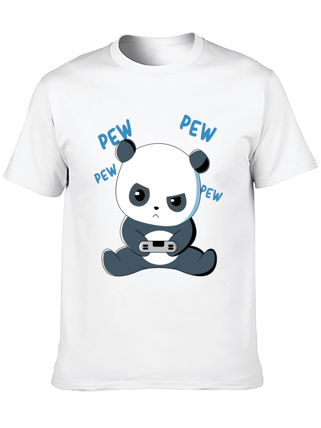 Gamer Panda Graphic Tee - Funny Cartoon Panda T-Shirt
