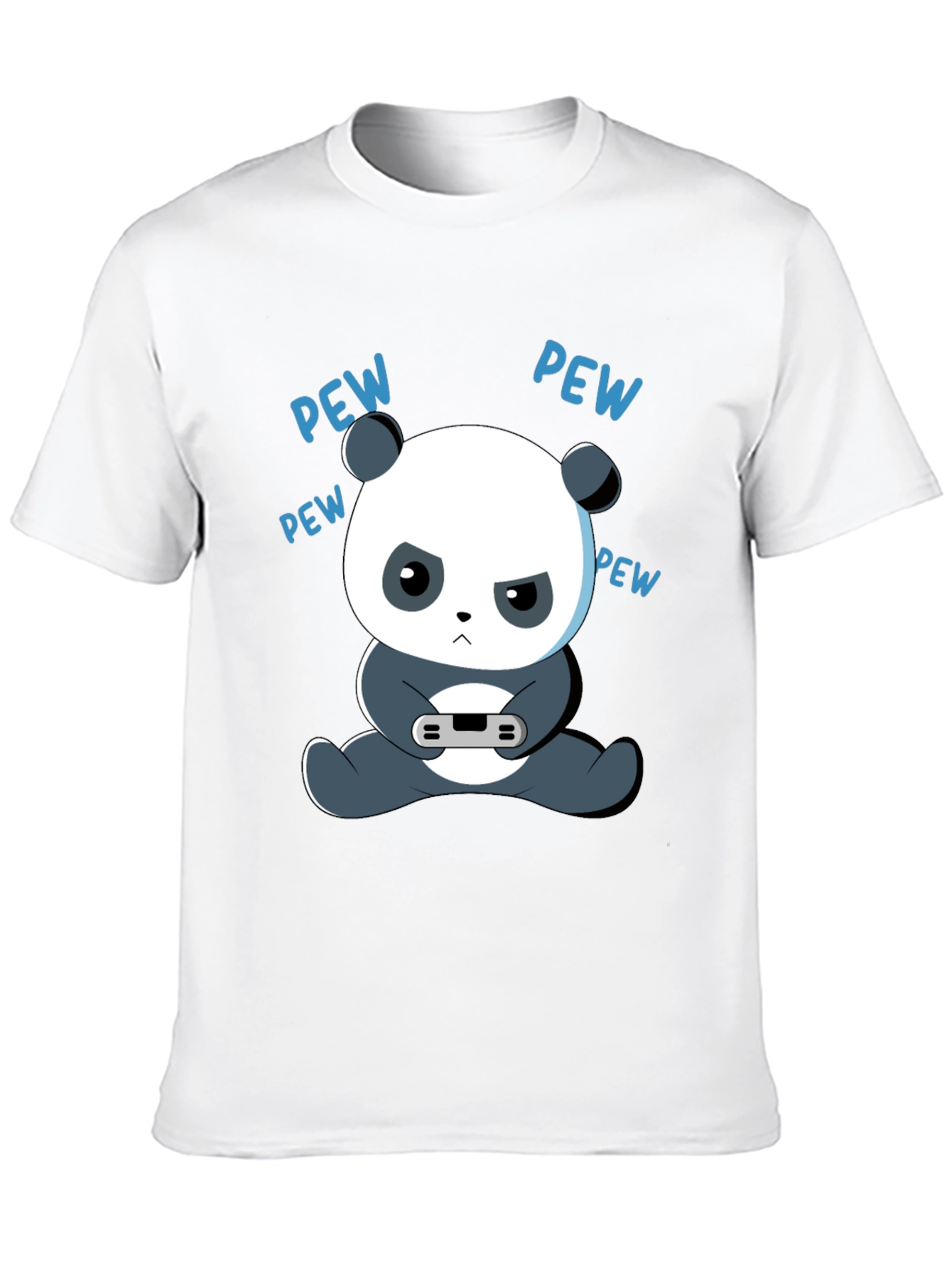 Gamer Panda Graphic Tee - Funny Cartoon Panda T-Shirt