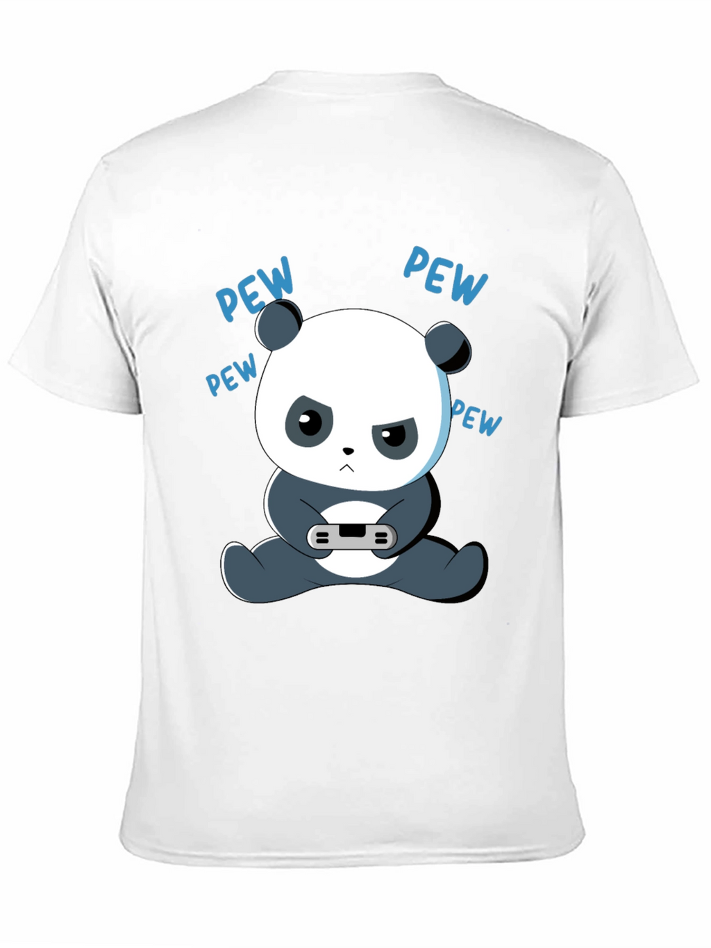 Gamer Panda Graphic Tee - Funny Cartoon Panda T-Shirt