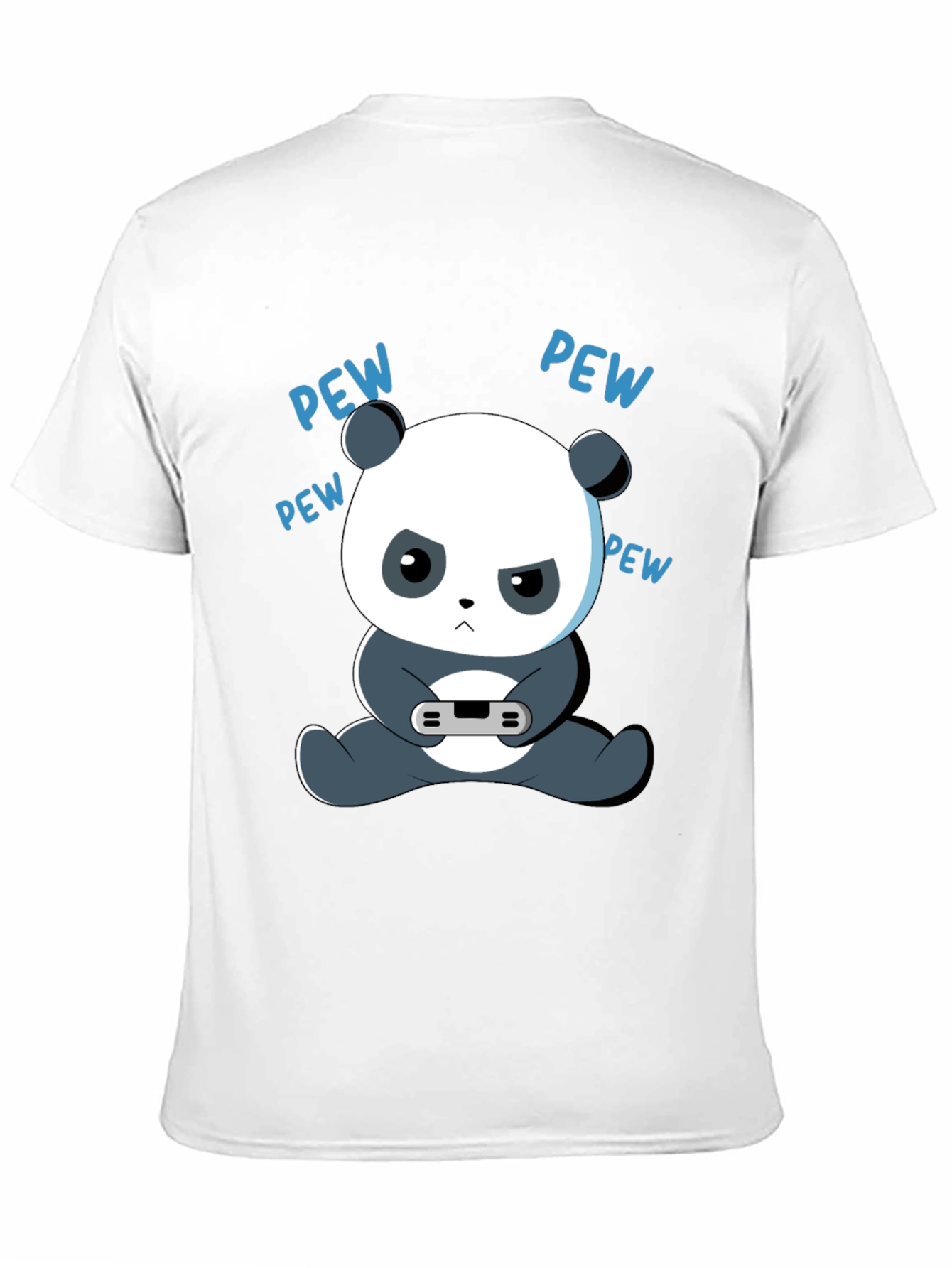 Gamer Panda Graphic Tee - Funny Cartoon Panda T-Shirt