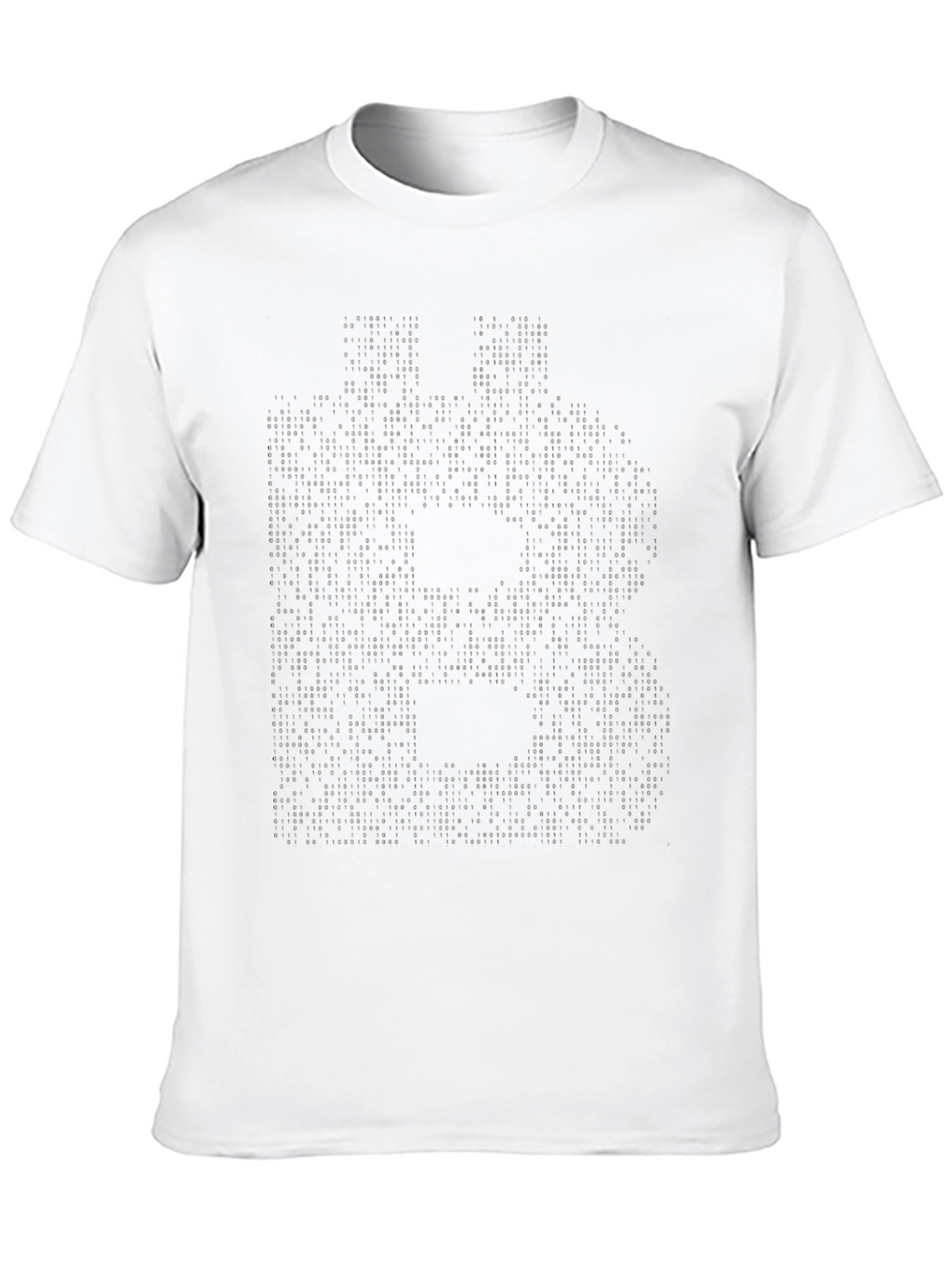 Mens Solid Black Crew Neck Casual T-Shirt