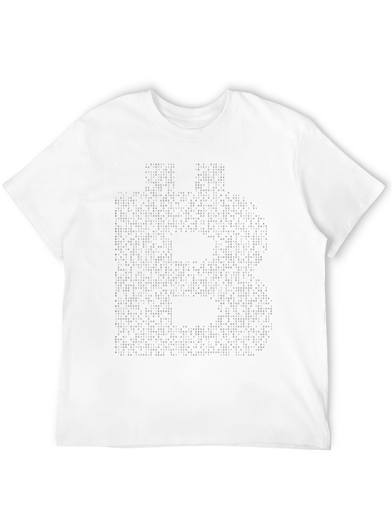 Mens Solid Black Crew Neck Casual T-Shirt