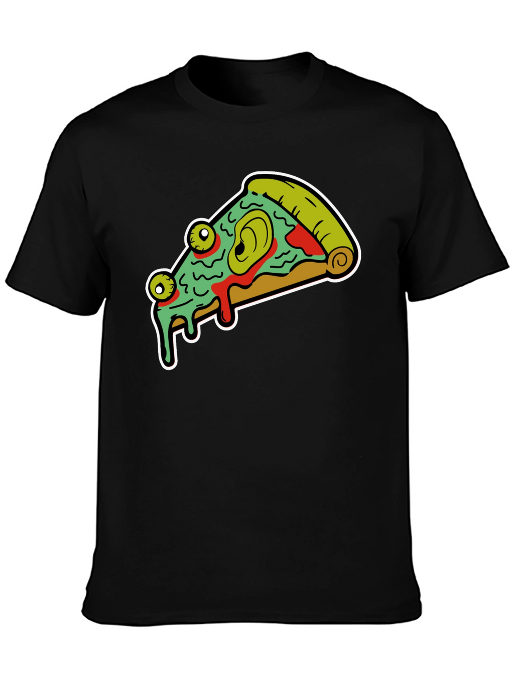 Pizza Monster Graphic Tee - Black