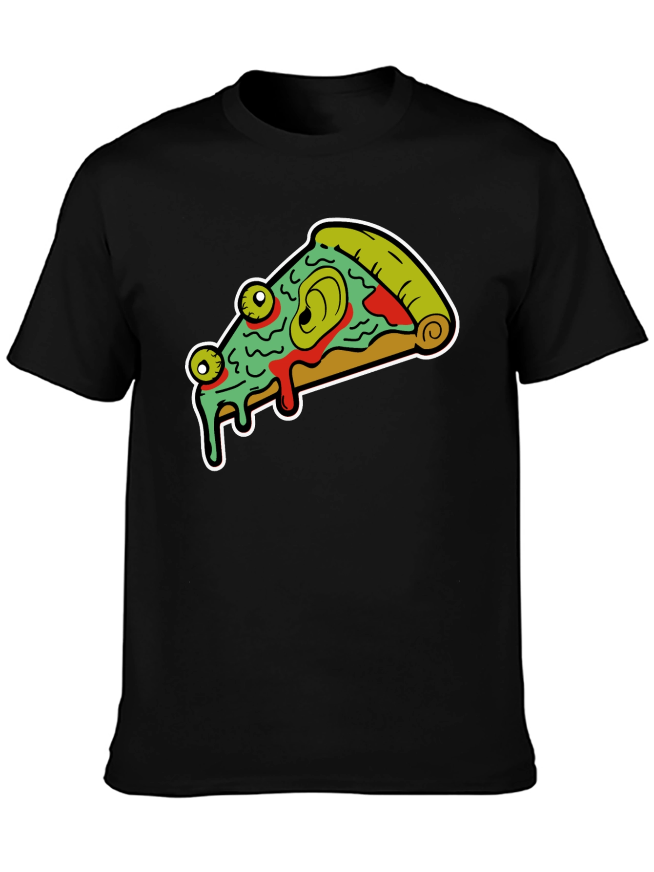 Pizza Monster Graphic Tee - Black