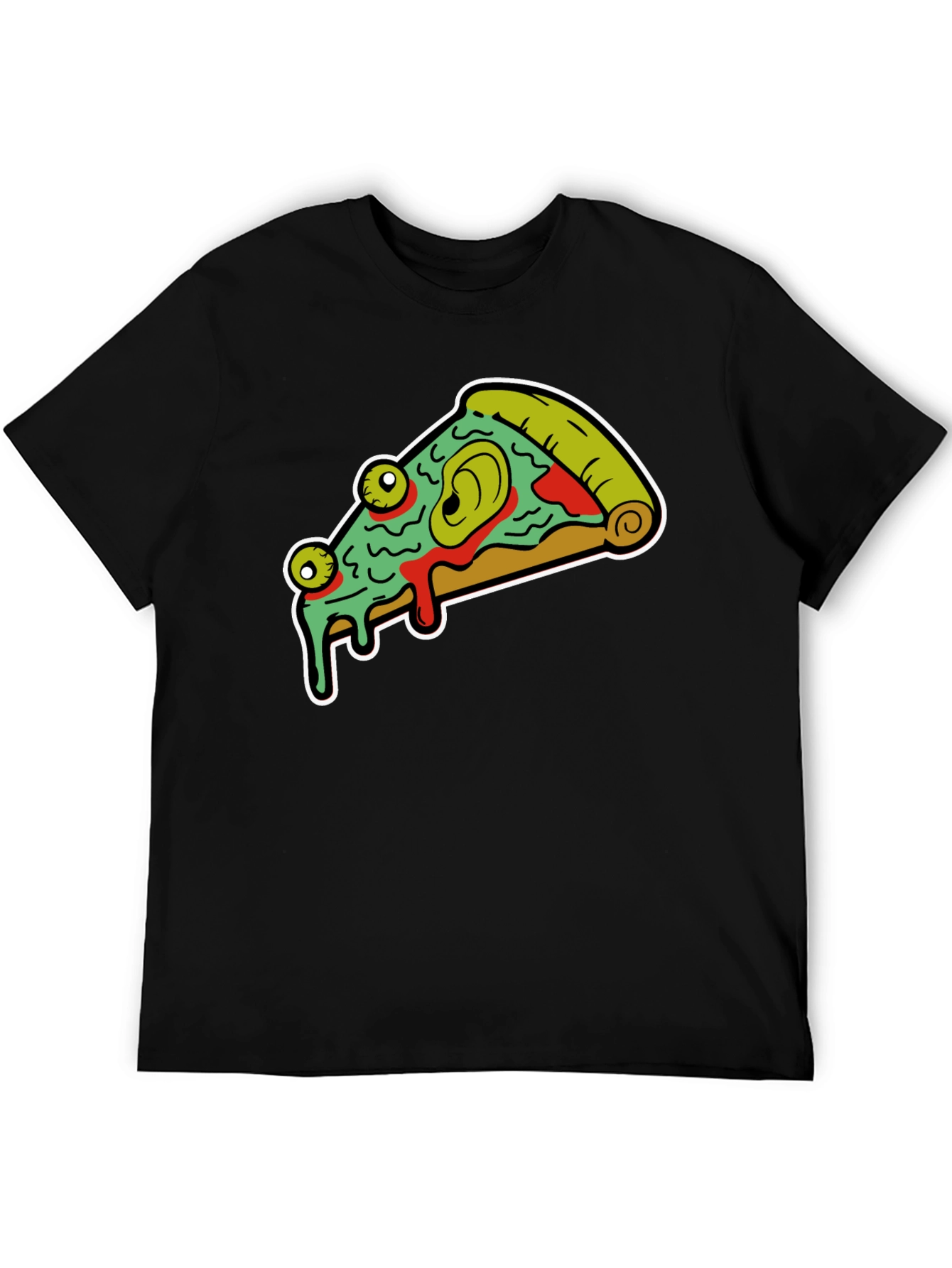 Pizza Monster Graphic Tee - Black