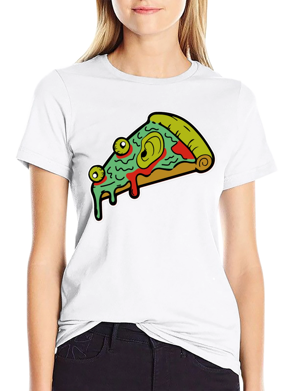 Pizza Monster Graphic Tee - Black