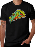 Pizza Monster Graphic Tee - Black