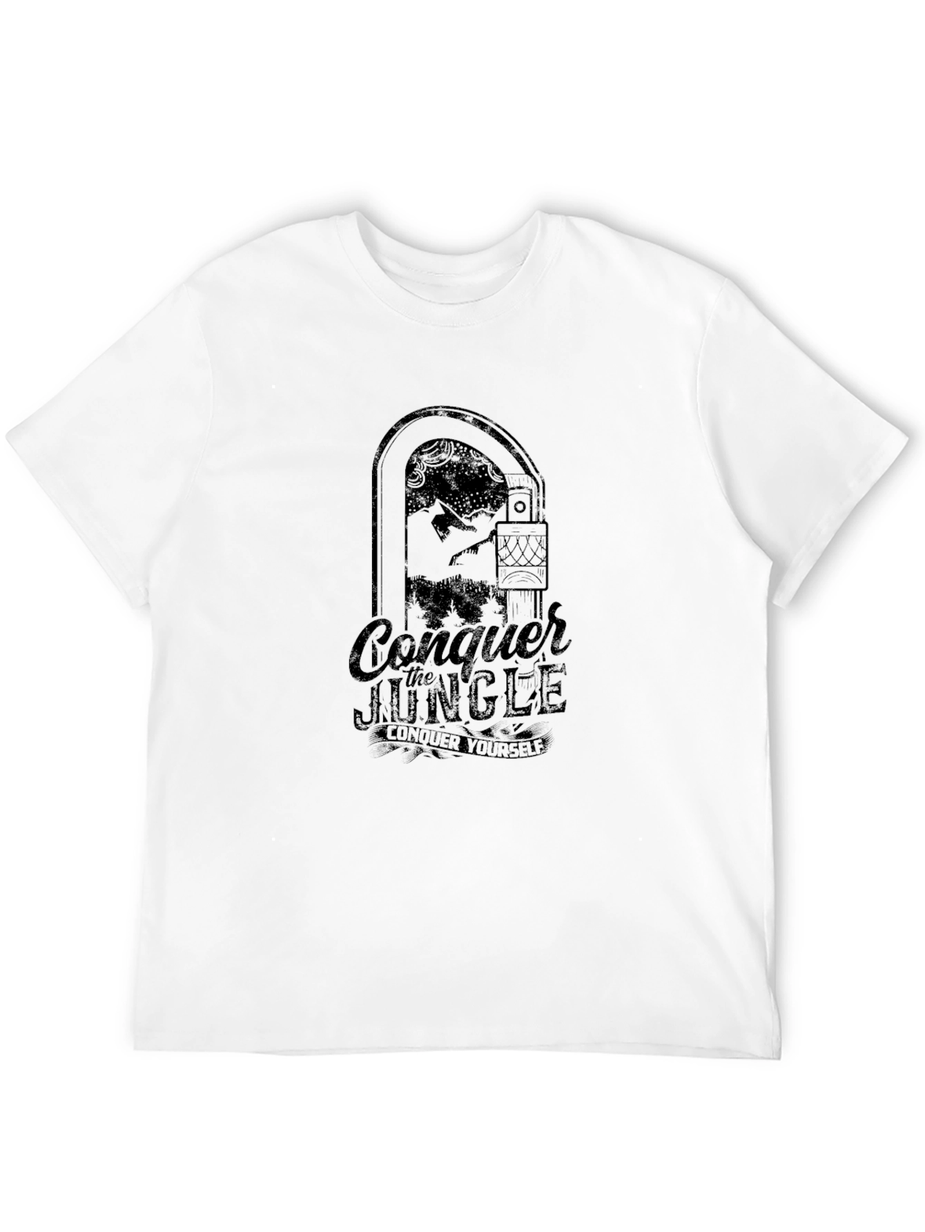 Conquer the Jungle Graphic Tee - Black
