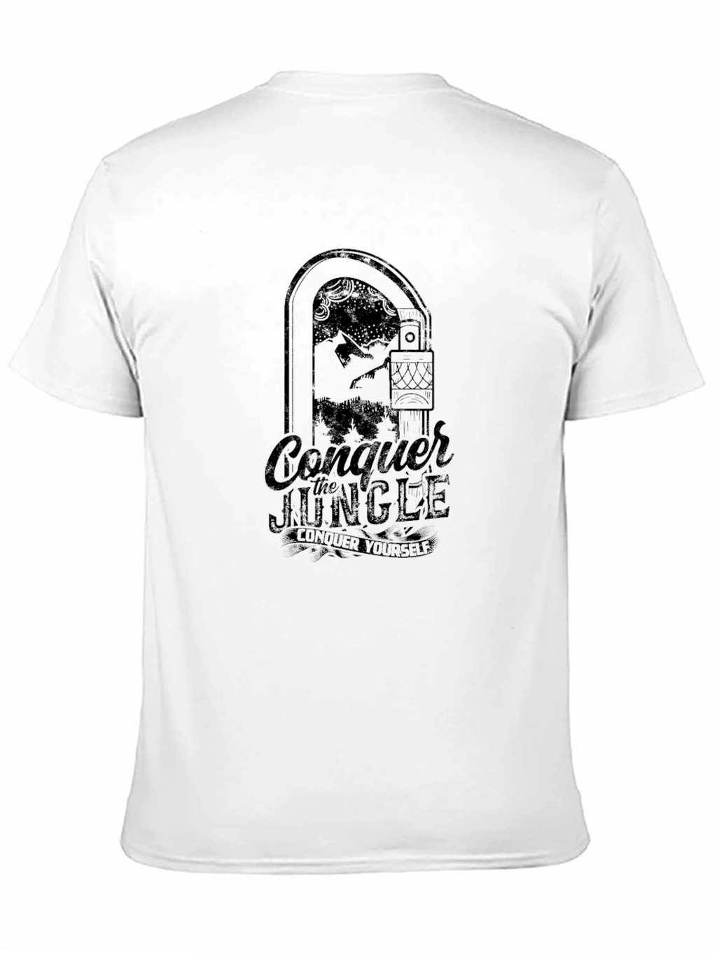 Conquer the Jungle Graphic Tee - Black